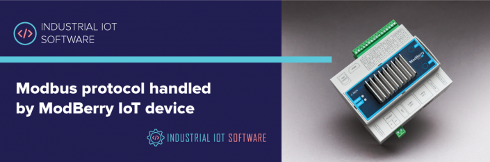 Modbus protocol handled by ModBerry IoT device